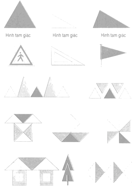 Lý thuyết hình tam giác - Toán lớp 1